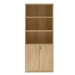 Βιβλιοθήκη γραφείου επαγγελματική Amazon  χρώμα sonoma 80x40x200εκ - Image 4