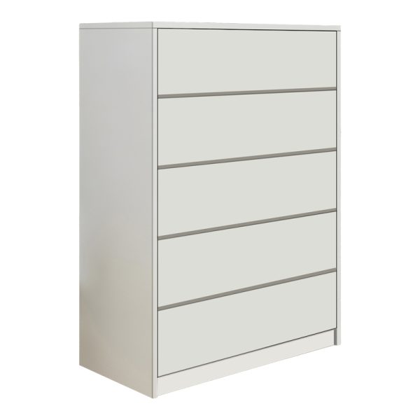 Συρταριέρα Kuanger  mdf σε λευκή απόχρωση 80x40x109εκ