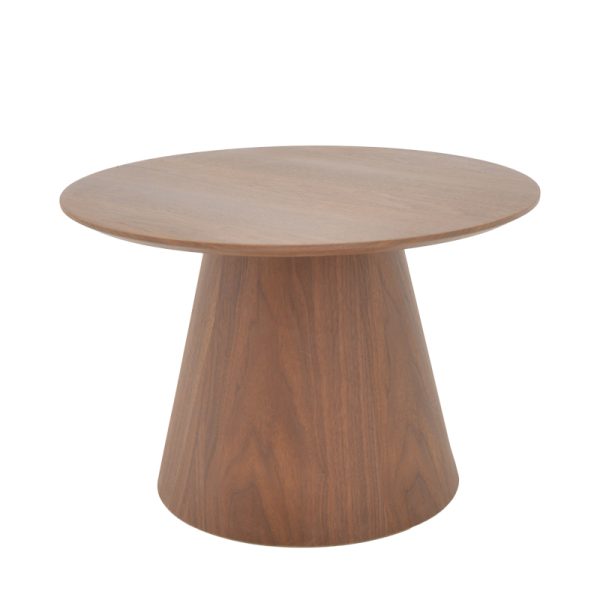 Τραπέζι σαλονιού Kayano καρυδί mdf Φ60x40εκ