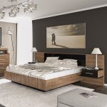 Κρεβάτι Romilly  μαύρο gloss-καρυδί 160x200εκ - Image 3