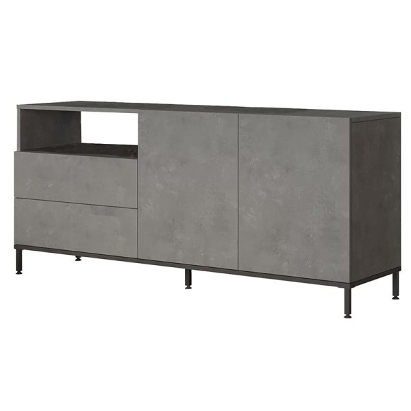 Μπουφές Evaluate  ανθρακί antique-wenge 170x46.5x75.5εκ