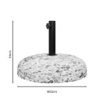 Βάση ομπρέλας Nimbus  τσιμέντο ψηφιδωτή 25kg Φ50εκ - Image 2