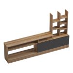 Σύνθετο σαλονιού Seruno  oak - μαύρο μαρμάρου 170x25x100εκ - Image 2