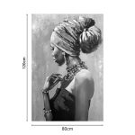 Πίνακας σε καμβά African 3D Inart 80x3x120εκ - Image 2