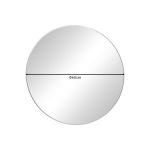 Καθρέπτης Nhaos  ασημί αλουμίνιο Φ60x2.5εκ - Image 2