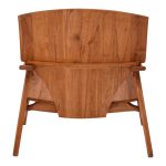 Πολυθρόνα Brazin φυσικό teak ξύλο 67x76x78.5εκ - Image 5