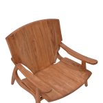 Πολυθρόνα Brazin φυσικό teak ξύλο 67x76x78.5εκ - Image 6