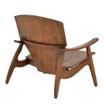 Πολυθρόνα Brazin καρυδί teak ξύλο 72x71x77εκ - Image 2
