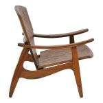 Πολυθρόνα Brazin καρυδί teak ξύλο 72x71x77εκ - Image 3