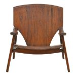 Πολυθρόνα Brazin καρυδί teak ξύλο 72x71x77εκ - Image 4