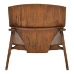 Πολυθρόνα Brazin καρυδί teak ξύλο 72x71x77εκ - Image 5