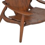 Πολυθρόνα Brazin καρυδί teak ξύλο 72x71x77εκ - Image 7