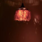 Φωτιστικό οροφής Sermene Inart sisal σε φυσικό-μαύρο χρώμα Φ32x45εκ - Image 2