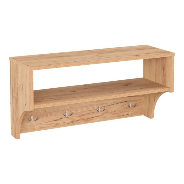 Κρεμάστρα Crosta  σε oak απόχρωση 80x28x40εκ
