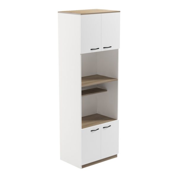 Ντουλάπα κουζίνας Rowan  σε λευκή-sonoma απόχρωση 60x42x182εκ