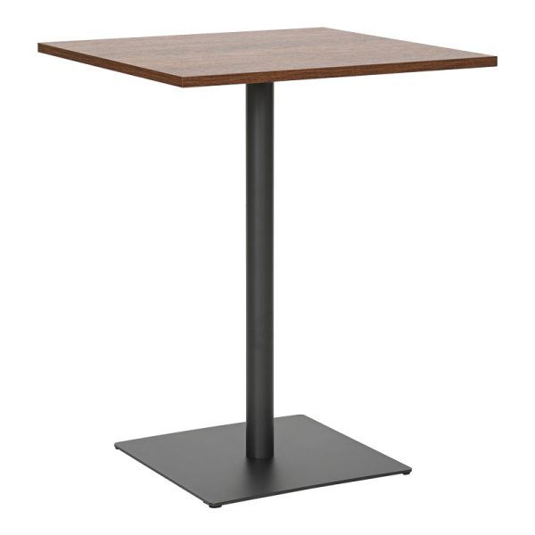 Τραπέζι Nerobian  mdf σε καρυδί απόχρωση 60x60x75εκ