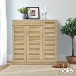 Παπουτσοθήκη-ντουλάπι SANTE 30 ζεύγων χρώμα sonoma 120x37x123εκ - Image 2