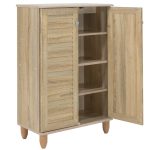 Παπουτσοθήκη-ντουλάπι SANTO 10 ζεύγων χρώμα sonoma 60x34,5x91,5εκ - Image 6