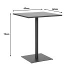 Τραπέζι Nerobian mdf σε sonoma απόχρωση 60x60x75εκ - Image 2