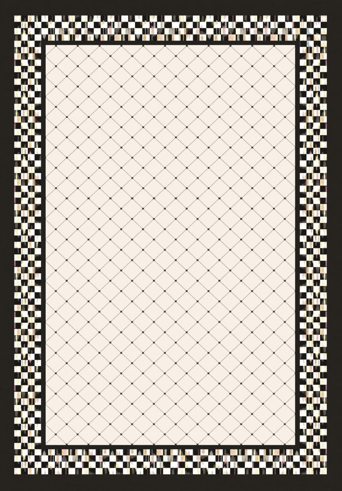 5045jpg-scaled Χαλί Εκρού/Μαύρο Ν.5045 120x180cm - Image 1