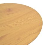 Τραπέζι σαλονιού Dovel  mdf σε sonoma-μαύρο μέταλλο Φ70x45εκ - Image 4