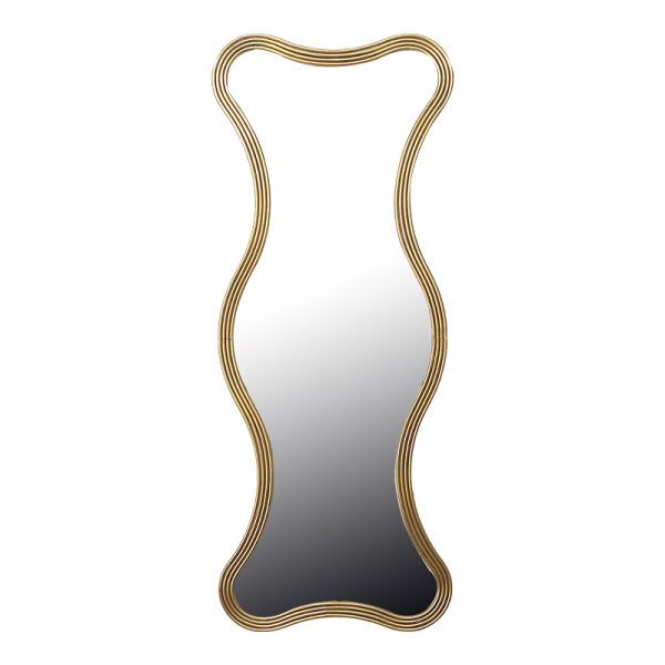 Καθρέπτης Boulen Inart μέταλλο σε χρυσή απόχρωση 51x2x126εκ