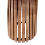 Τραπέζι Kenda I mindi ξύλο σε φυσική απόχρωση Φ120x75εκ - Image 4