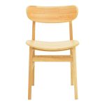 Καρέκλα Lumnia rubberwood σε φυσική απόχρωση 46x50x76εκ - Image 5