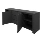 Μπουφές Kalya σε ανθρακί απόχρωση 220x49x89.5εκ - Image 3