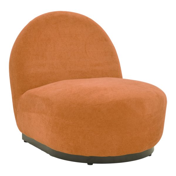 Πολυθρόνα Zenny  υφασμα terracotta 64x85x68εκ