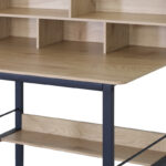 Γραφείο εργασίας Biuro oak- μαύρο μέταλλο 120x60x103εκ - Image 3