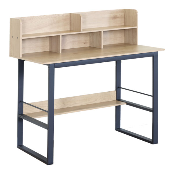 Γραφείο εργασίας Biuro oak- μαύρο μέταλλο 120x60x103εκ