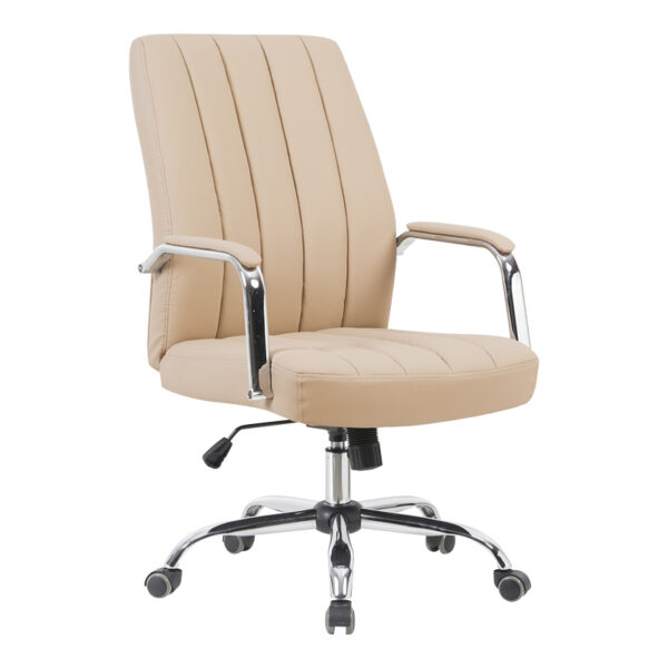 Καρέκλα γραφείου διευθυντή Mido  pu cappuccino 58x71x100-106εκ