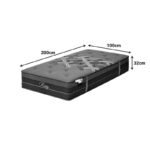 Στρώμα Resty pocket spring μονής όψης με ενσωματωμένο ανώστρωμα 32cm 100x200εκ - Image 5