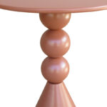 Βοηθητικό τραπέζι Bilane  μέταλλο σε terracotta απόχρωση Φ39x60εκ - Image 3