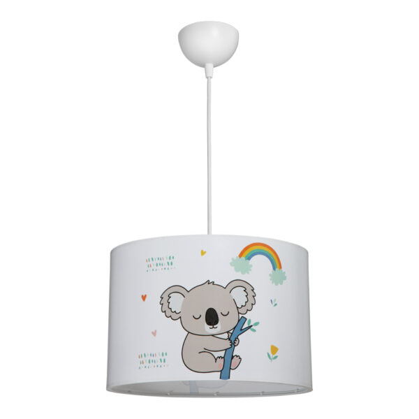 Παιδικό φωτιστικό οροφής Koala  led E27 πολύχρωμο PVC Φ30x20εκ