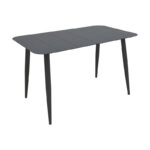 Τραπεζαρία Heven Vista σετ 5τεμ μαύρο αλουμίνιο 120x70x72εκ - Image 5