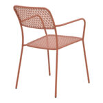 Τραπεζαρία Moraja Federal σετ 3τεμ terracotta μέταλλο 70x70x73εκ - Image 6