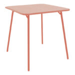 Τραπεζαρία Moraja Deraby I σετ 3τεμ terracotta μέταλλο 70x70x73εκ - Image 3