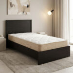 Κρεβάτι με στρώμα Athos Sleepy wenge 90x190εκ