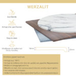 Επιφάνεια τραπεζιού Solace  Werzalit λευκό μαρμάρου 120x80εκ πάχους 35mm - Image 2