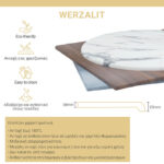 Επιφάνεια τραπεζιού Noble  Werzalit καρυδί 120x80εκ πάχους 35mm - Image 2