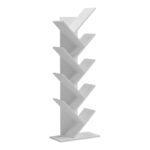 Βιβλιοθήκη Fyllo λευκό 50x25x141.5εκ - Image 2