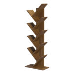 Βιβλιοθήκη Fyllo καρυδί 50x25x141.5εκ - Image 4