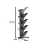 Βιβλιοθήκη Fyllo καρυδί 50x25x141.5εκ - Image 6