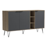 Μπουφές Balain  sonoma-ανθρακί 142x35.5x83εκ - Image 3