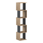 Βιβλιοθήκη Cubik sonoma- ανθρακί 35x30x161εκ - Image 2