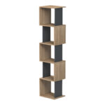 Βιβλιοθήκη Cubik sonoma- ανθρακί 35x30x161εκ - Image 4