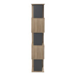 Βιβλιοθήκη Cubik sonoma- ανθρακί 35x30x161εκ - Image 6