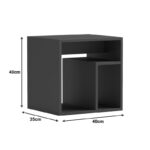 Βοηθητικό τραπέζι Doublo  sonoma 40x35x40εκ - Image 5